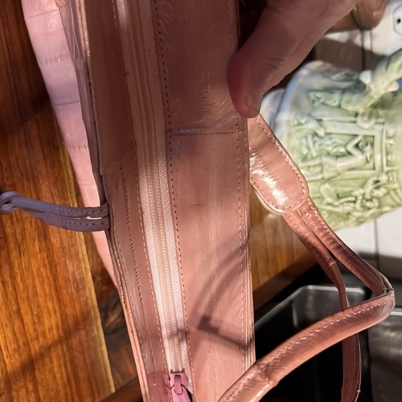 Leather of the sea - eel skin. VINTAGE. Over 40 years old. Soft supple - Picture 6 of 13